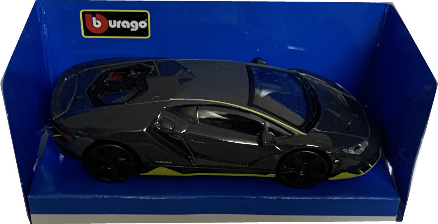 Lamborghini Centenario in dark grey 1:43 scale model from Bburago, streetfire