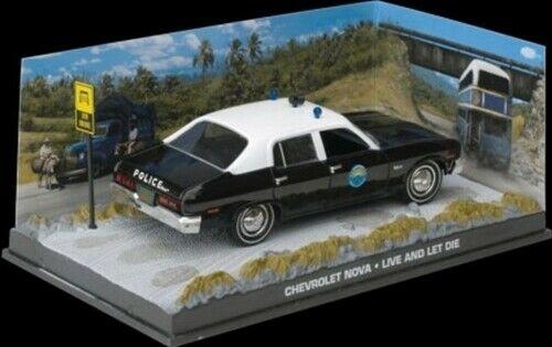 LIVE AND LET DIE DY054 EAGLEMOSS 1/43 CHEVY IMPALA 1963 OPEN JAMES BOND 