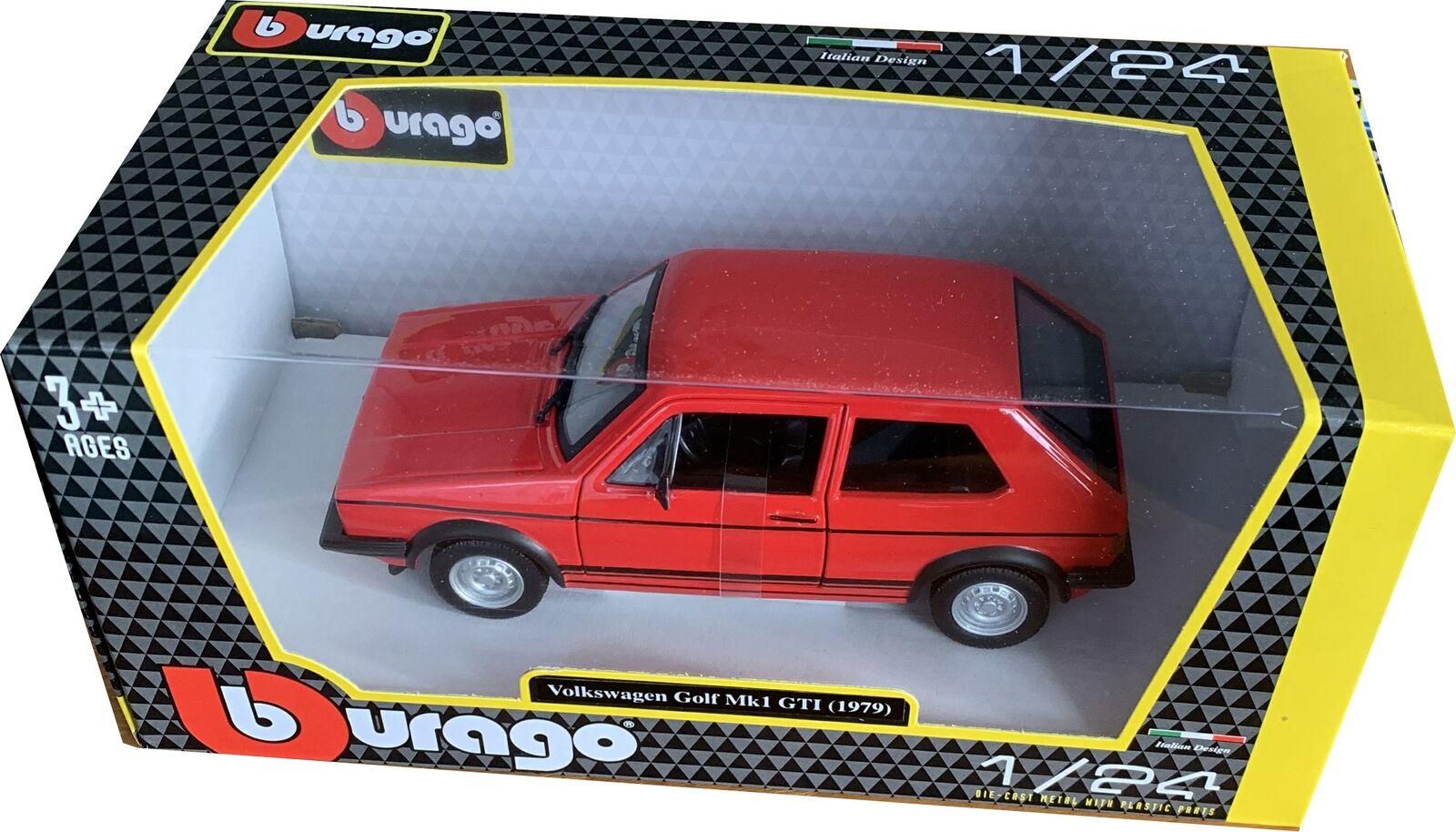 VW Golf GTi mk1 1979 in red 1:24 scale model from Bburago