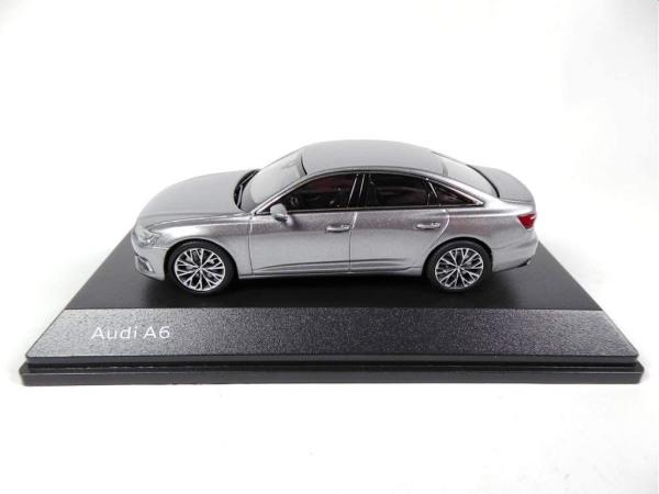 Audi A6 in taifun grey 1:43 scale model from iScale