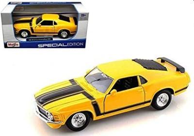 Ford  Mustang Boss 302 in yellow, 1970, Maisto 1:24 scale model, MAi31943Y