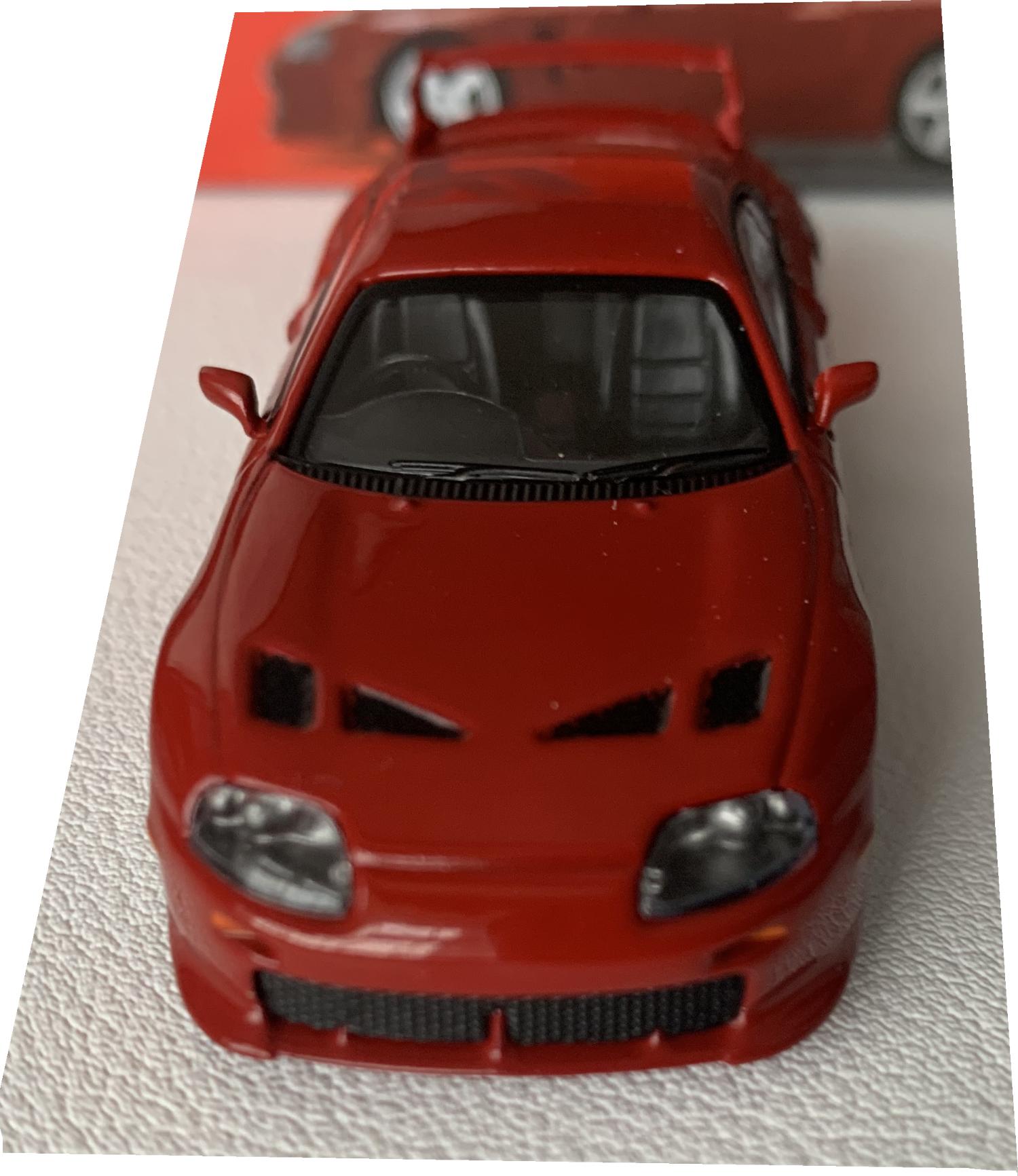Toyota TRD 3000GT in renaissance red 1:64 scale model from Mini GT