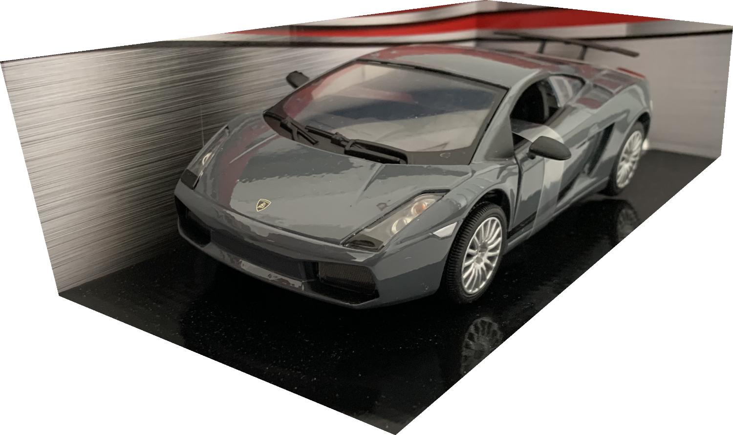Lamborghini Gallardo Superleggera in grey 1:24 scale model from Motormax