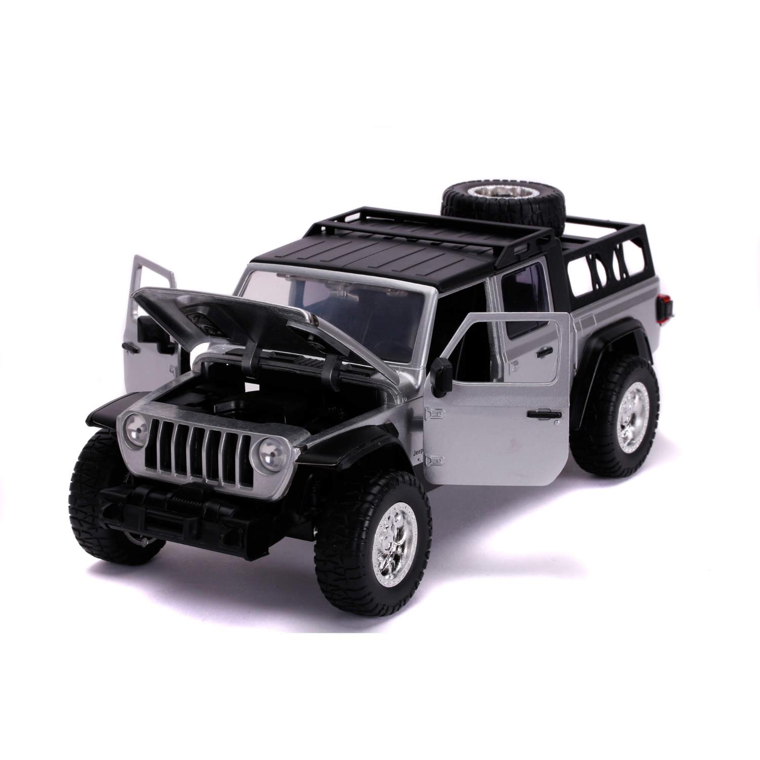 Fast and Furious 9 Jeep Gladiator 2020 in silver 1:24 scale model from Jada