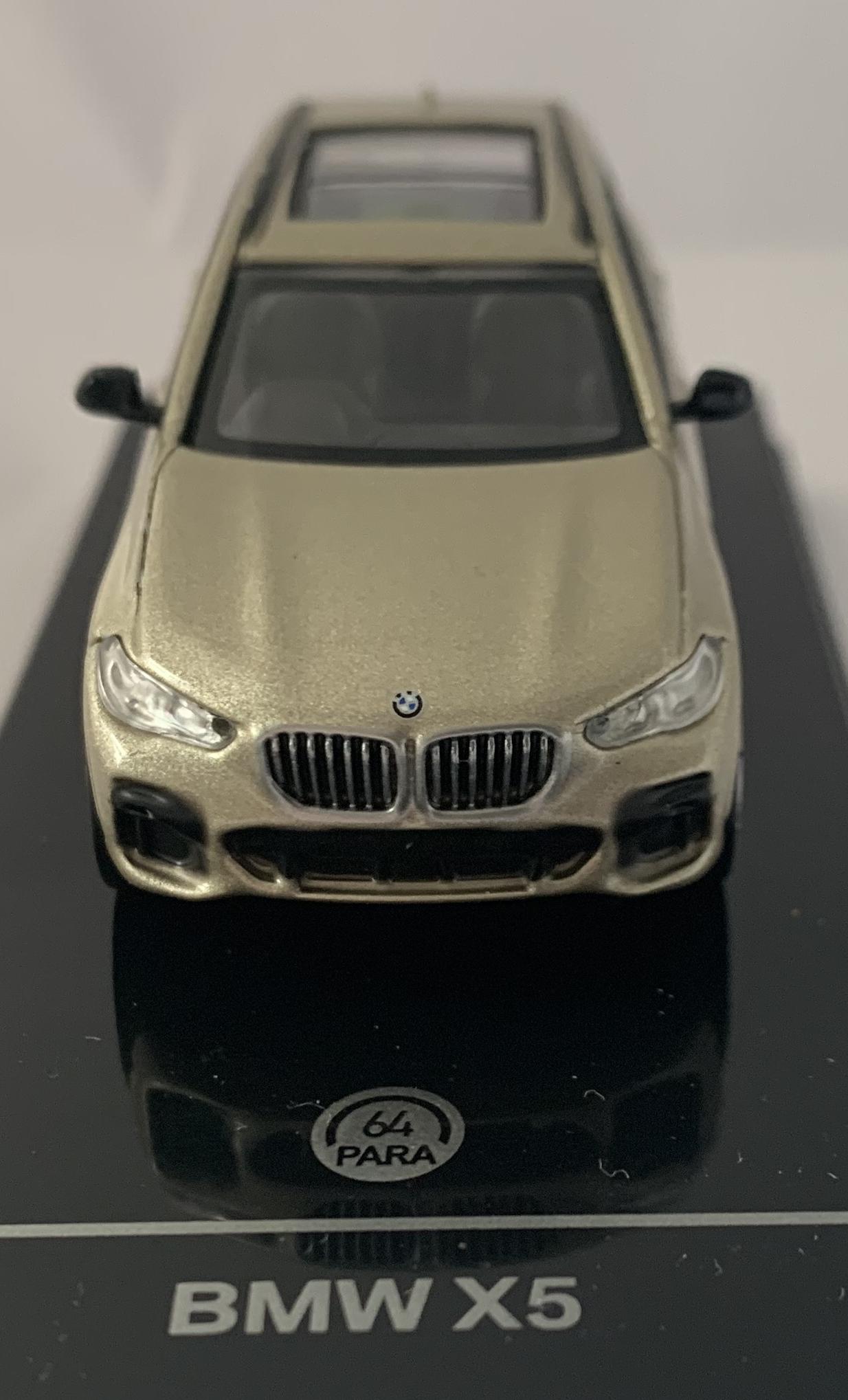 BMW X5 (G05) 2018 in sunstone metallic 1:64 scale model from Paragon Models