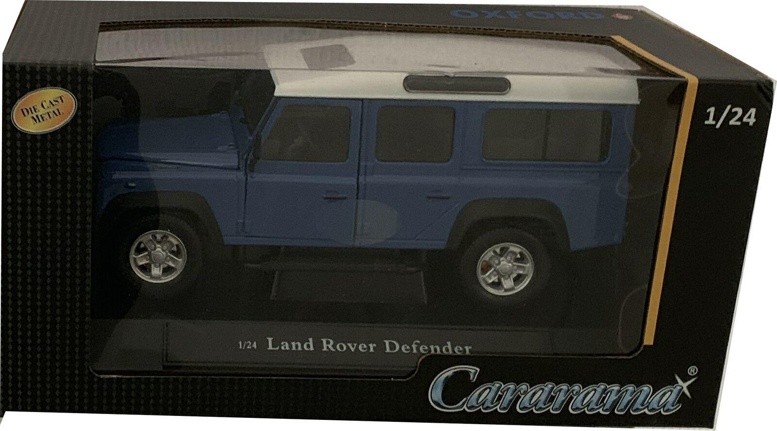 Land Rover Defender 110 in grey blue / white 1:24 scale model from Cararama
