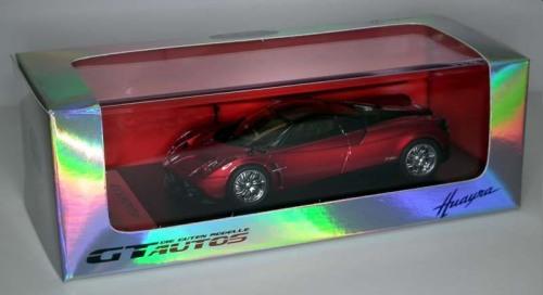 scale diecast models of Pagani cars in 1:64 and 1:43 scales