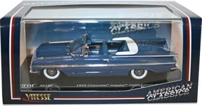 Chevrolet Impala in harbor blue, 1:43 scale model from Vitesse, V36230