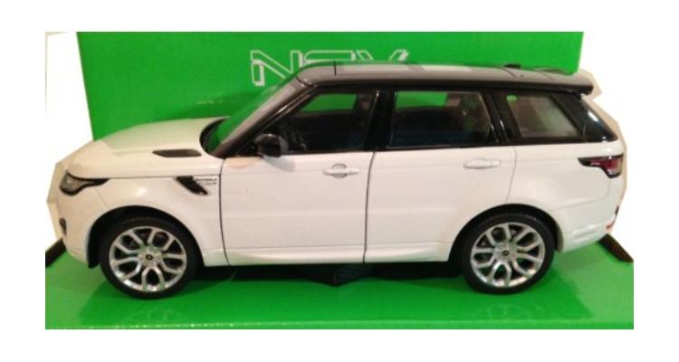 Range Rover Sport in white with black roof 1:24 scale model from Welly