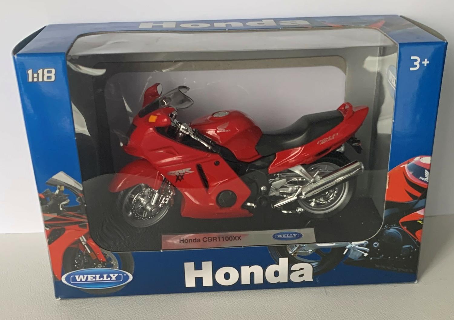 Honda CBR1100XX in red 1:18 scale from Welly