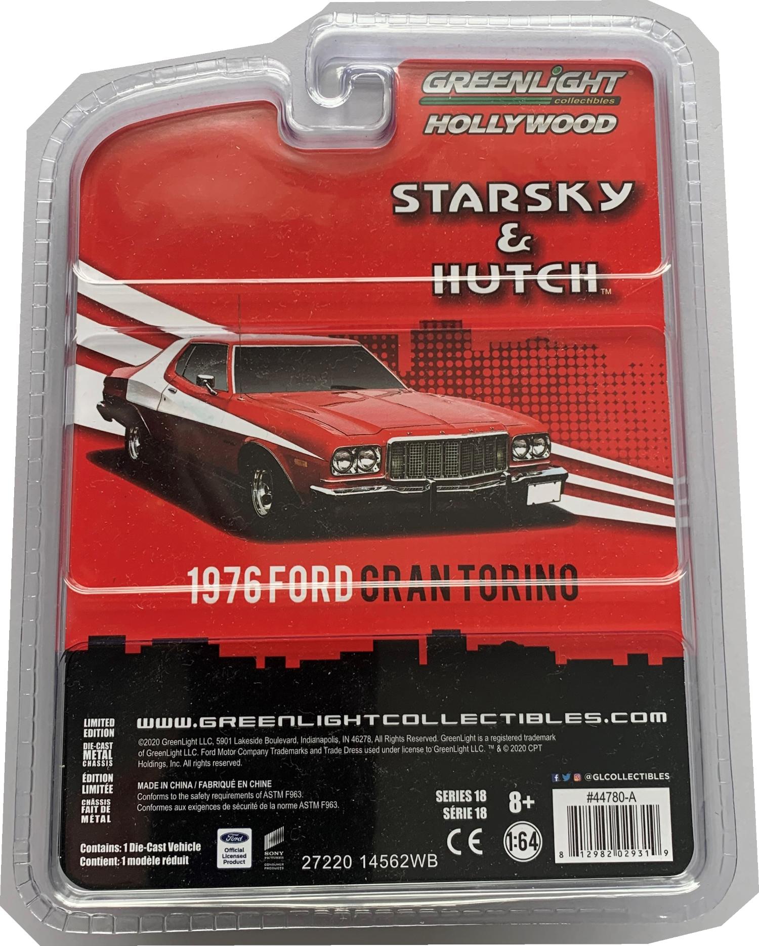 Starsky & Hutch 1976 Ford Gran Torino 1:64 scale model from Greenlight Hollywood, series 18, Limited Edition model