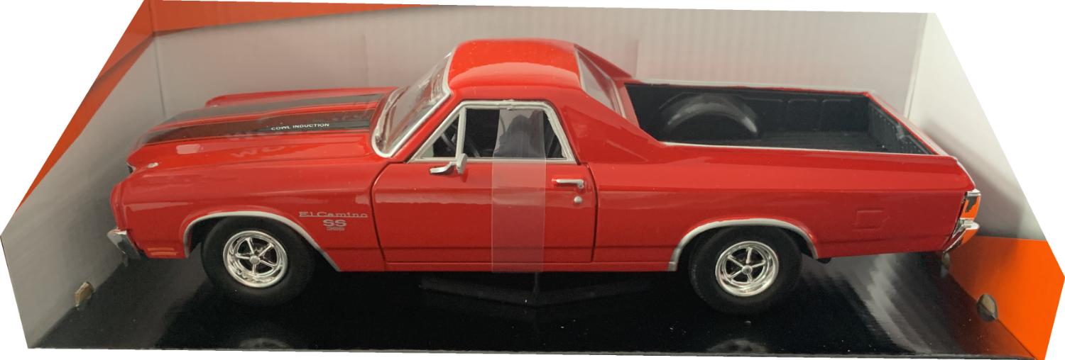 Chevrolet Chevy El Camino SS 396 1970 in red 1:24 scale model from Motormax