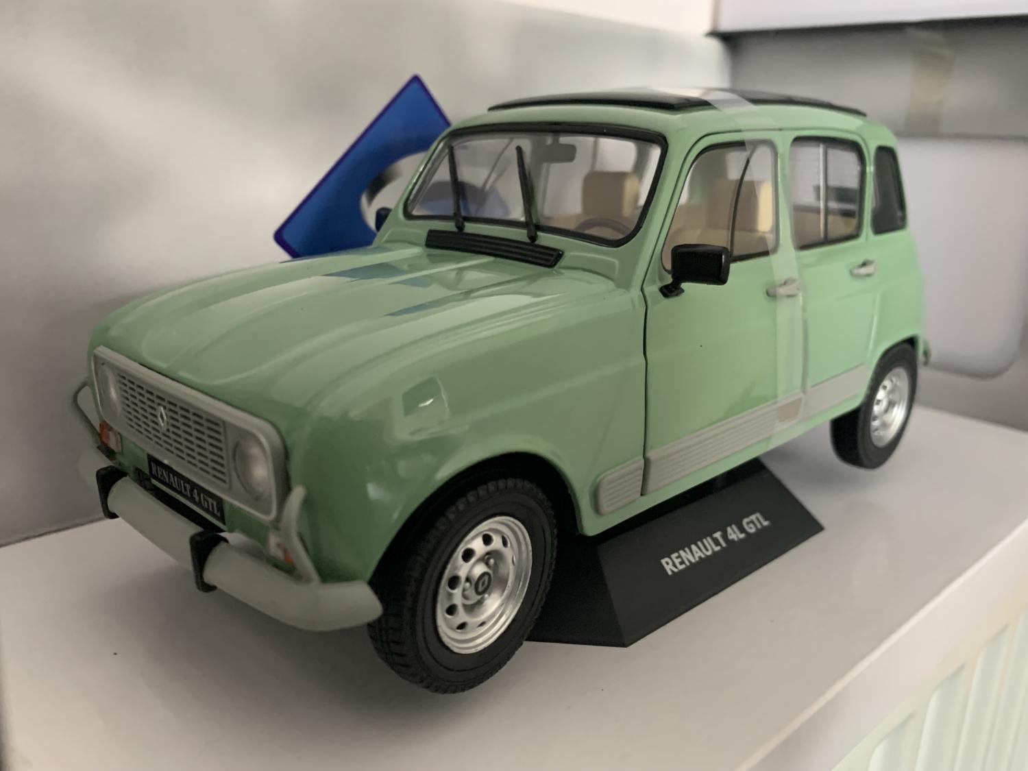 Renault 4L GTL 1978 in green celadon 1:18 scale model from Solido