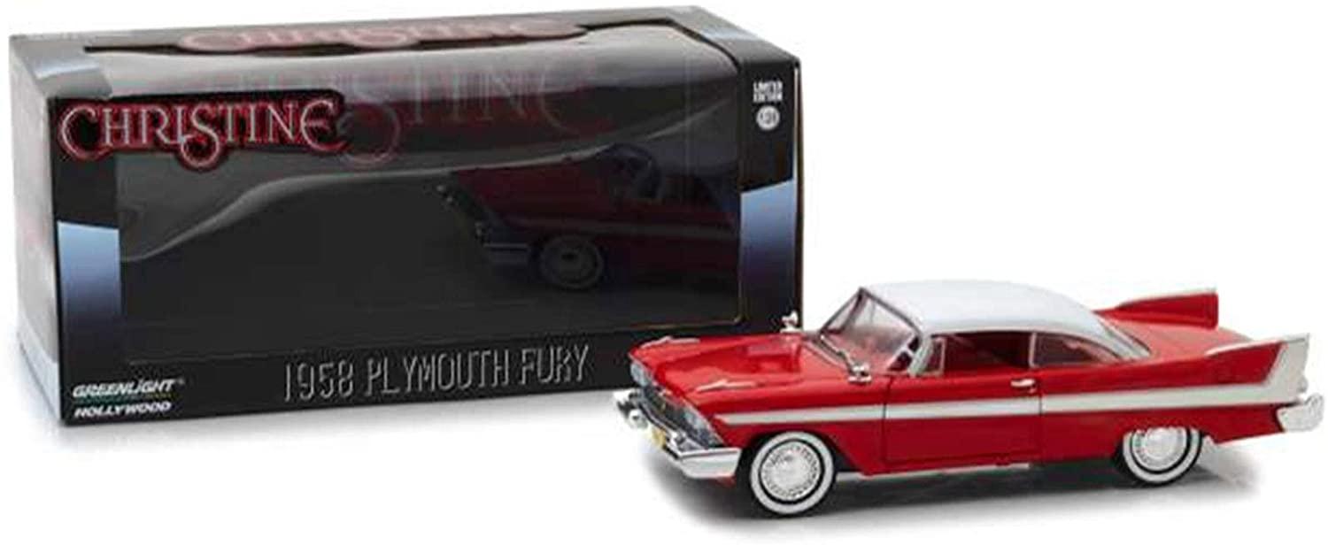 Christine 1958 Plymouth Fury in red 1:24 scale model from Greenlight, 84071