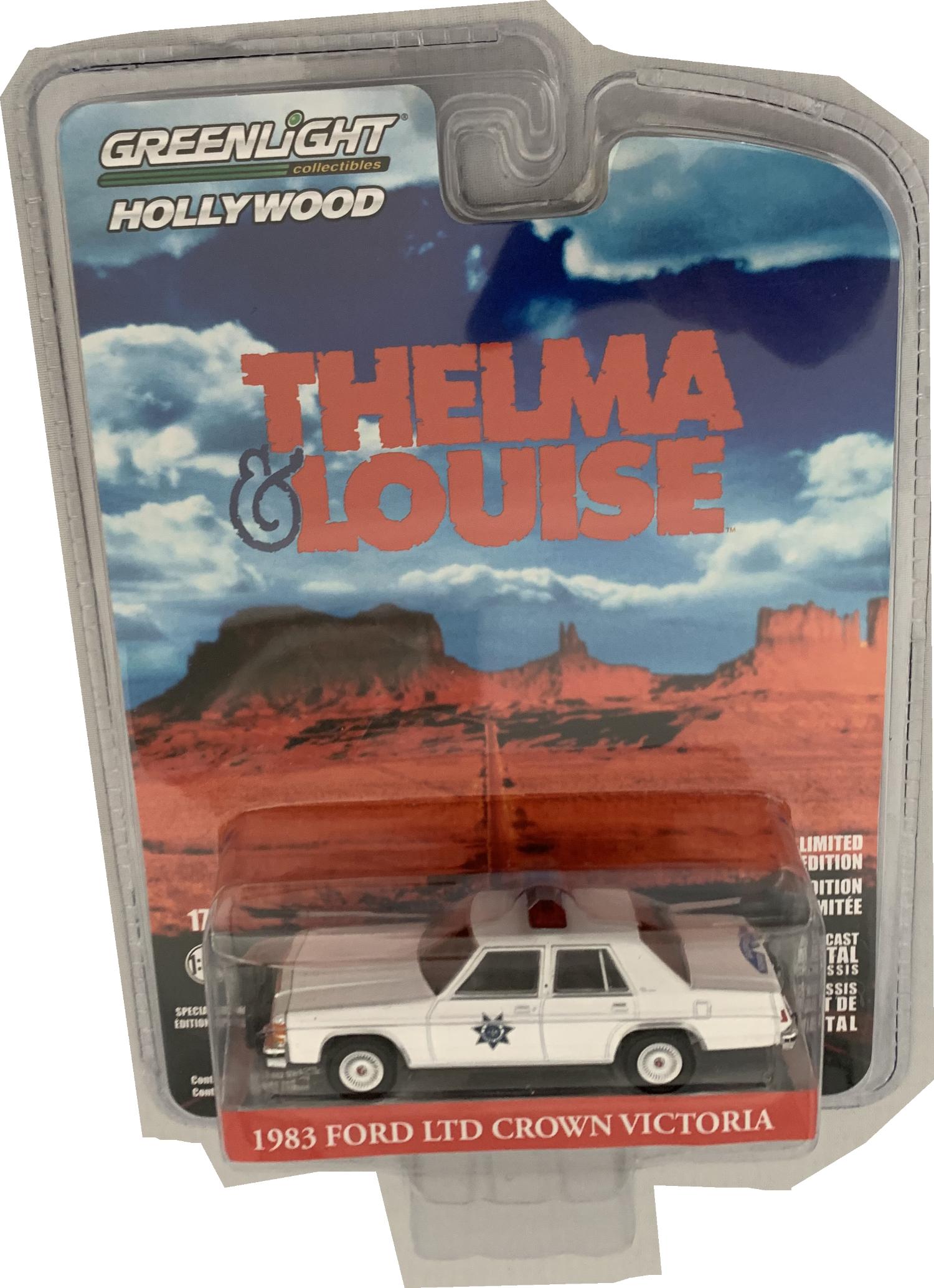 Thelma & Louise 1983 Ford Ltd Crown Victoria in white 1:64 scale model from Greenlight, limited edition model