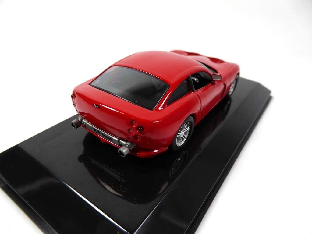 TVR Tuscan T440R 2003 in red. 143 scale diecast classic sports car