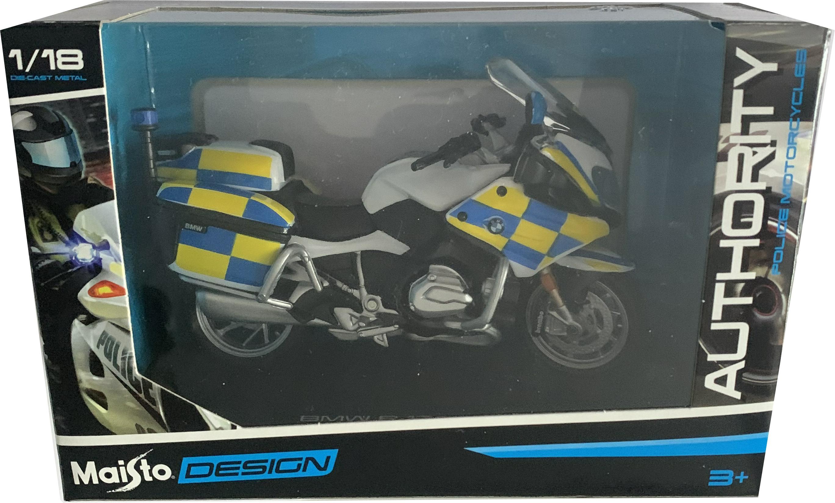 BMW R 1200 RT Police Authority UK 1:18 scale model from Maisto