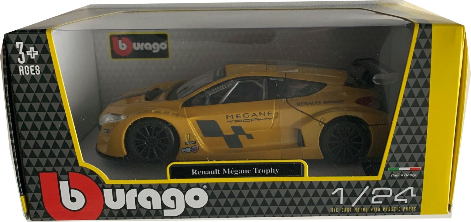 An excellent scale model of the Renault Megane Trophy with high level of detail throughout, all authentically recreated.  The model is presented in a window display box, the car is approx. 18.5 cm long and the presentation box is 23 cm long