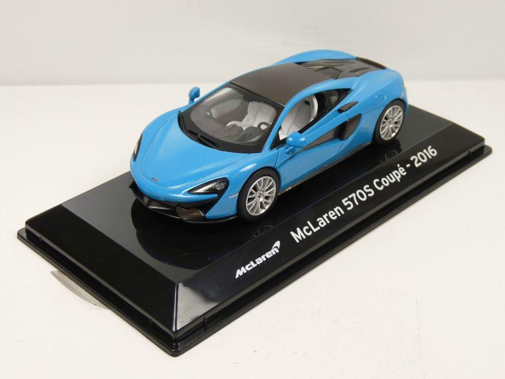 McLaren 570S Coupe 2016 in blue 1:43 scale model from Supercar Collection