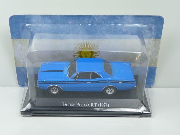Dodge Polara RT 1974 in blue 1:43 scale model, car of the 70s collections