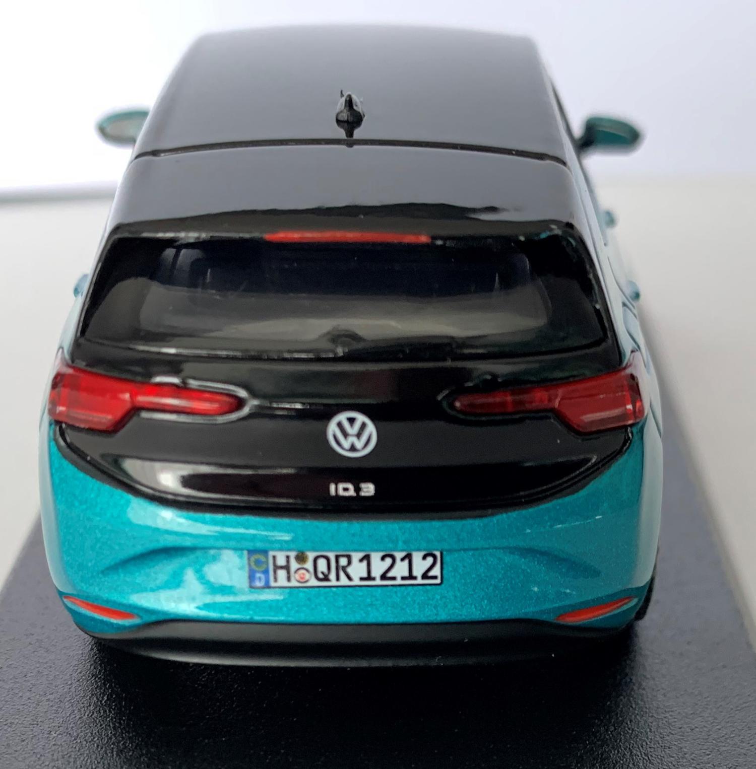 VW ID.3 2020 in turquoise 1:43 scale model from Norev