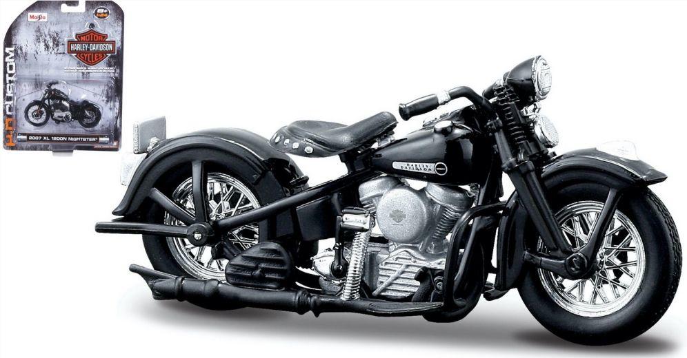 Scale diecast models of Harley Davidson Motorcycles in 1:24 scale