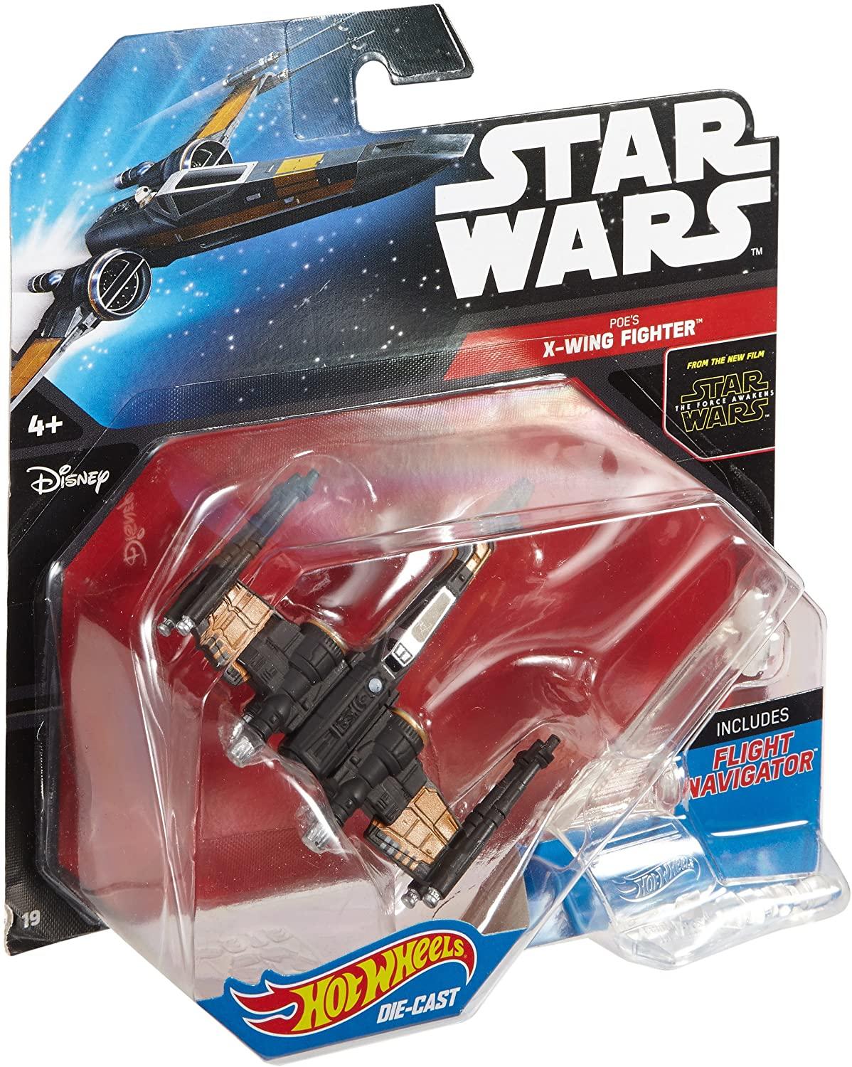 Star Wars Poe's X-Wing Fighter from the film ' the force awakens' made by Hot Wheels