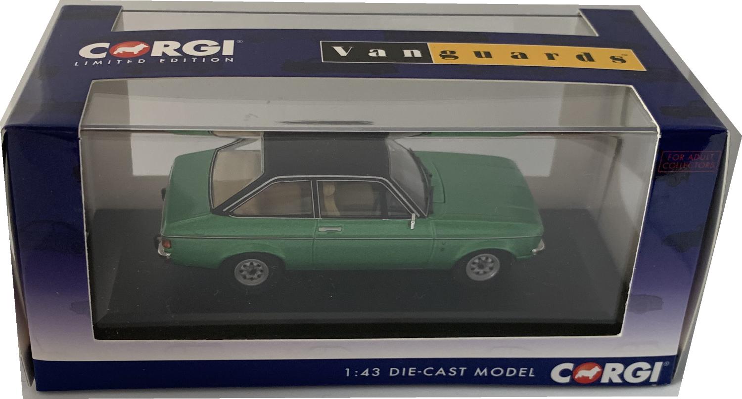 Ford Escort mk2 1.3 Ghia in jade green 1:43 scale model from Corgi Vanguards, limited edition model
