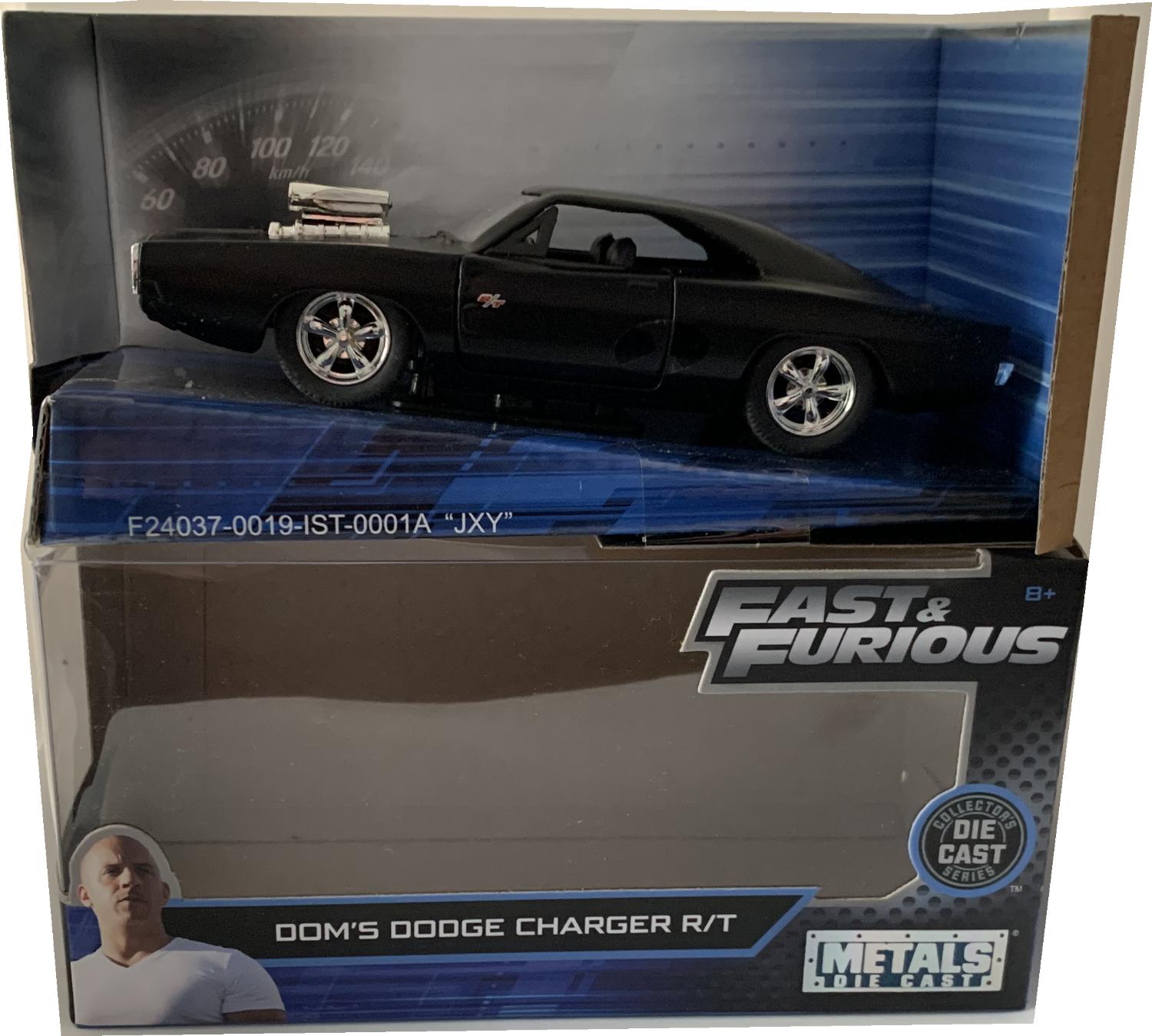 ast and Furious Dom’s Dodge Charger R/T 1970 in matt black 1:32 scale model from Jada Toys