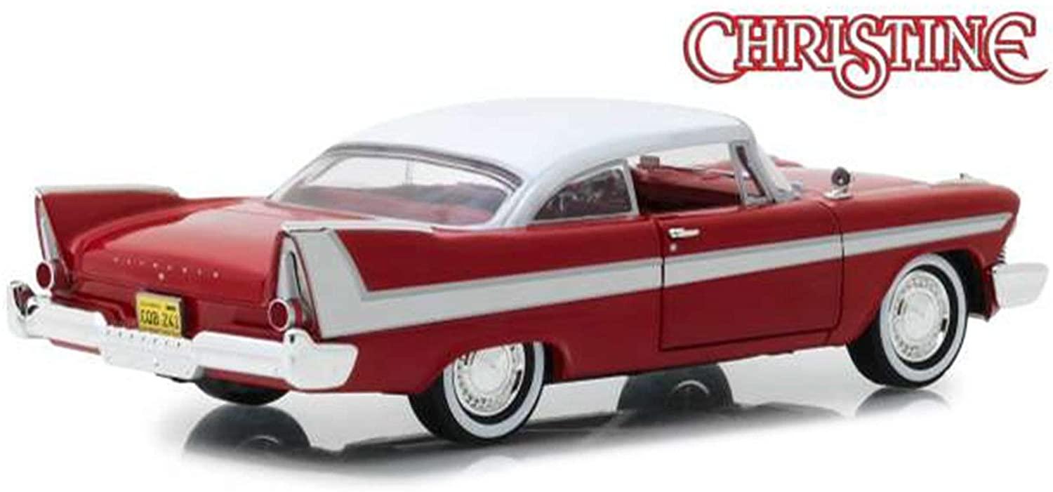 The model shown here is an accurate replica of the Plymouth Fury decorated in red and white roof with chrome and white walled tyres. Other trims are finished in chrome and silver. The interior is finished in red with red and white steering wheel and silver trims. Model is presented in Christine themed boxed packaging. Limited Edition