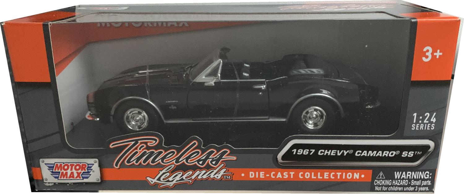 good production of the Chevy Camaro SS Convertible with detail throughout, all authentically recreated. Model is presented in a window display box. The car is approx. 19 cm long and the presentation box is 24.5 cm long