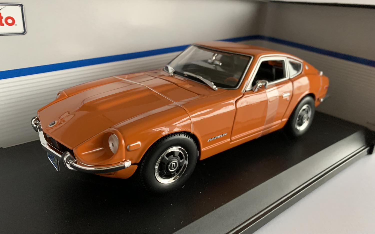 An excellent scale model of the Datsun 240Z with high level of detail throughout, all authentically recreated.