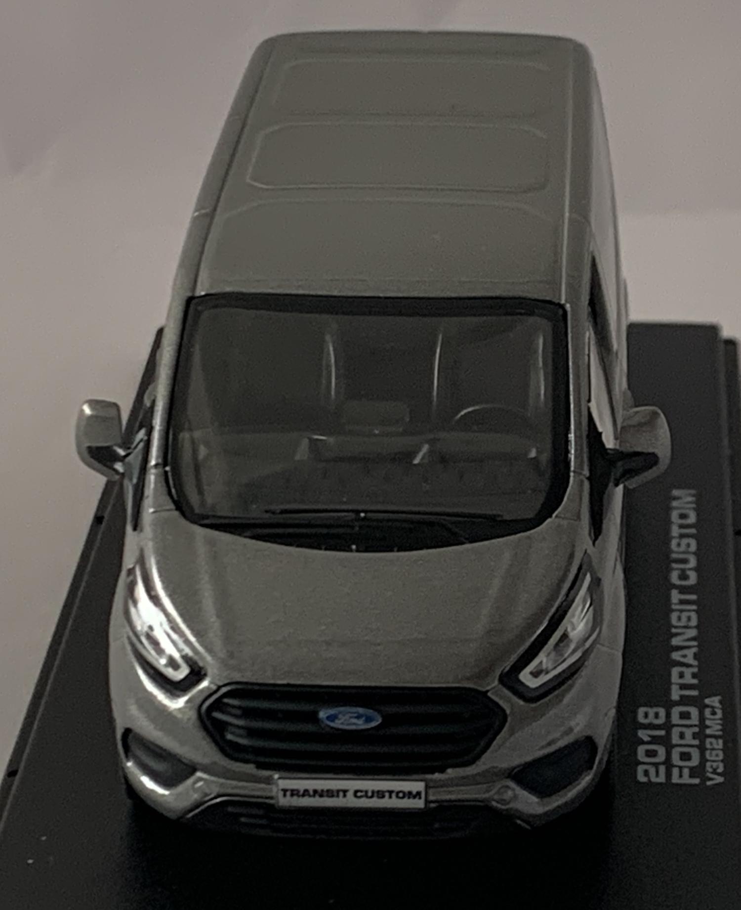 Ford Transit Custom V362 MCA 2018 in magnetic grey 1:43 scale  van model from Greenlight, limited edition