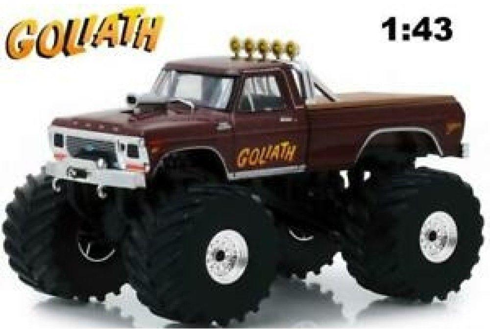 1:64 and 1:43 scale diecast models of monster trucks