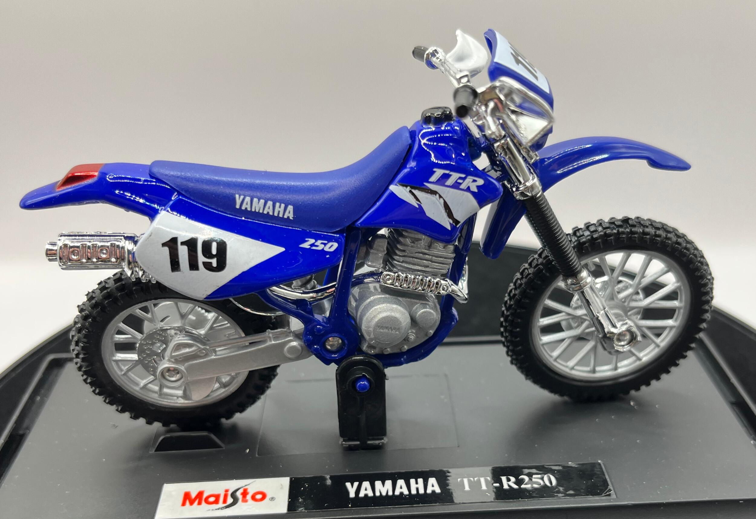 Miniatura Yamaha Ttr 250 Trilha Motocross 1/18 Maisto Moto - A.R