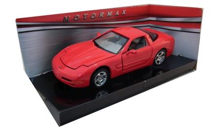 Chevrolet Corvette Hardtop 1997 in red 1:24 scale model from Motormax
