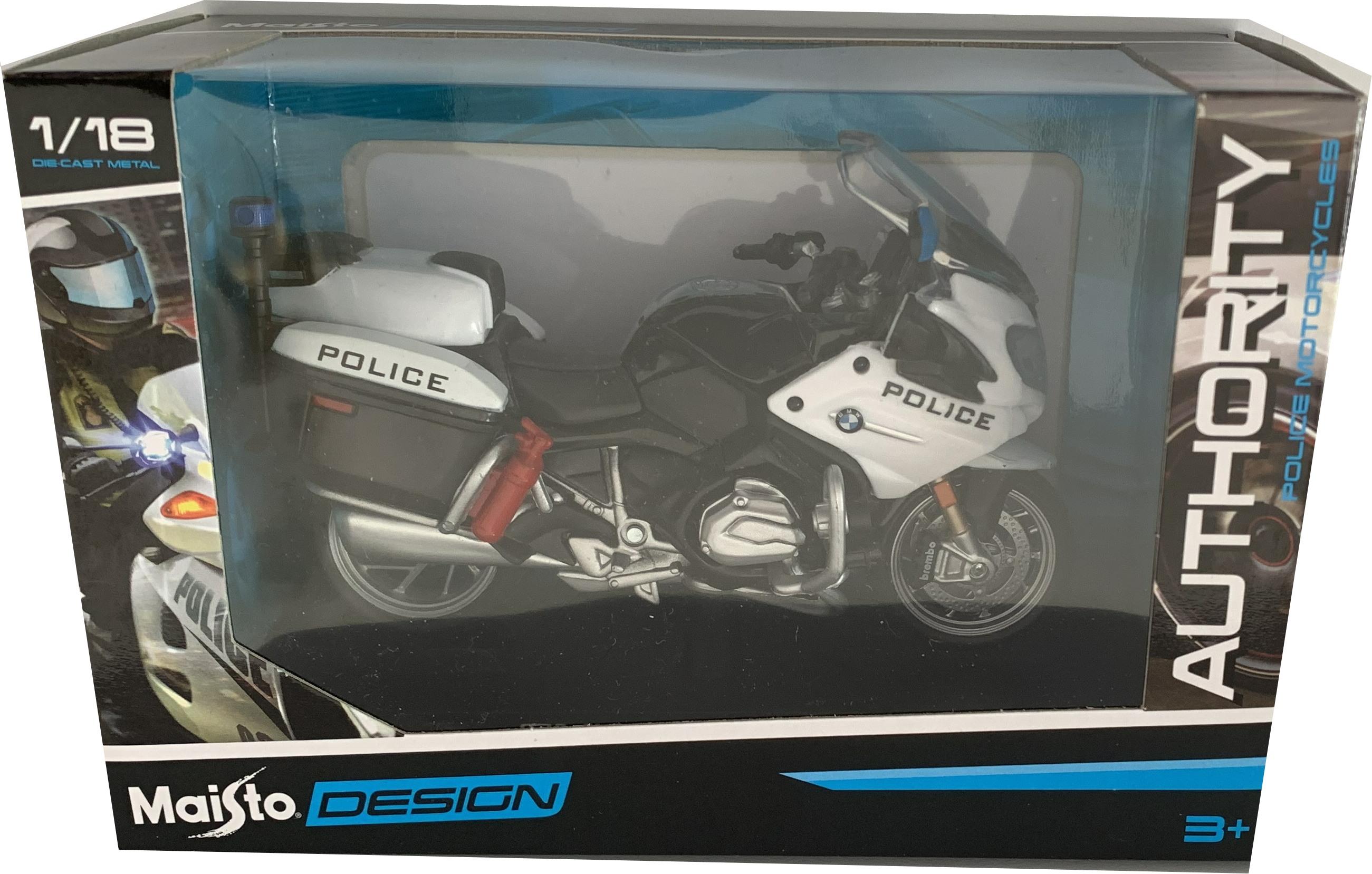 BMW R 1200 RT USA Police Authority 1:18 scale model from Maisto