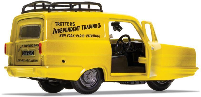 Only Fools and Horses Del Boy’s Reliant Regal in yellow 1:36 scale model