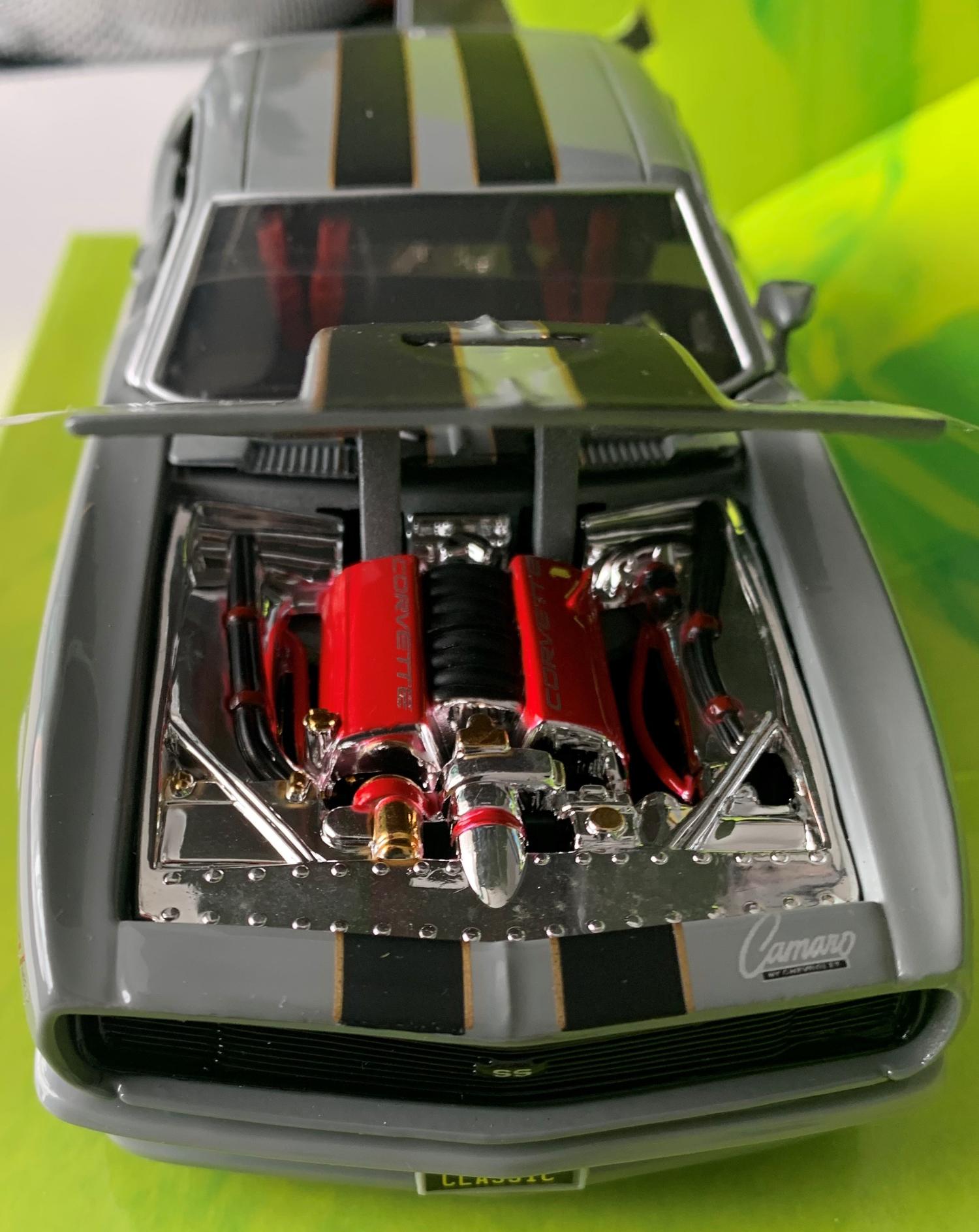 CHEVROLET CAMARO Z/28 1968 1:24 Grey Diecast Car Model Die Cast Cars Models 