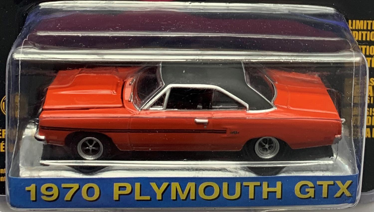 From the TV show ' The Mod Squad' 1970 Plymouth GTX in red 1:64 scale model from Greenlight Hollywood, series 29, limited edition model