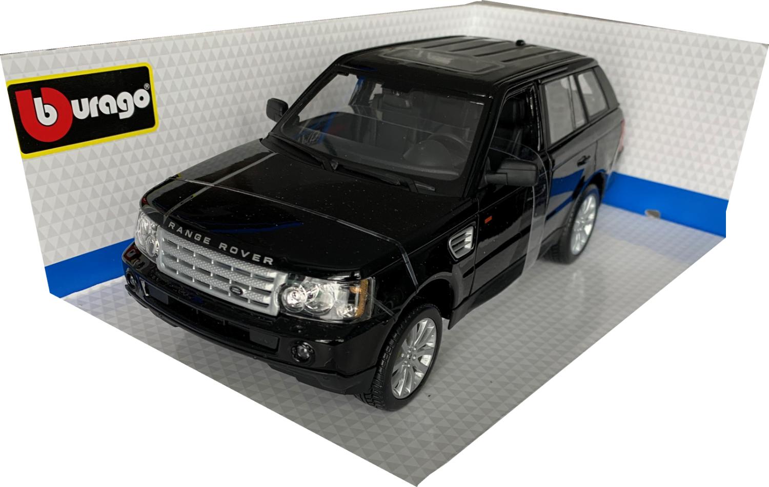 Diecast models of Range Rovers and Range Rover Sports in 1:18 scale