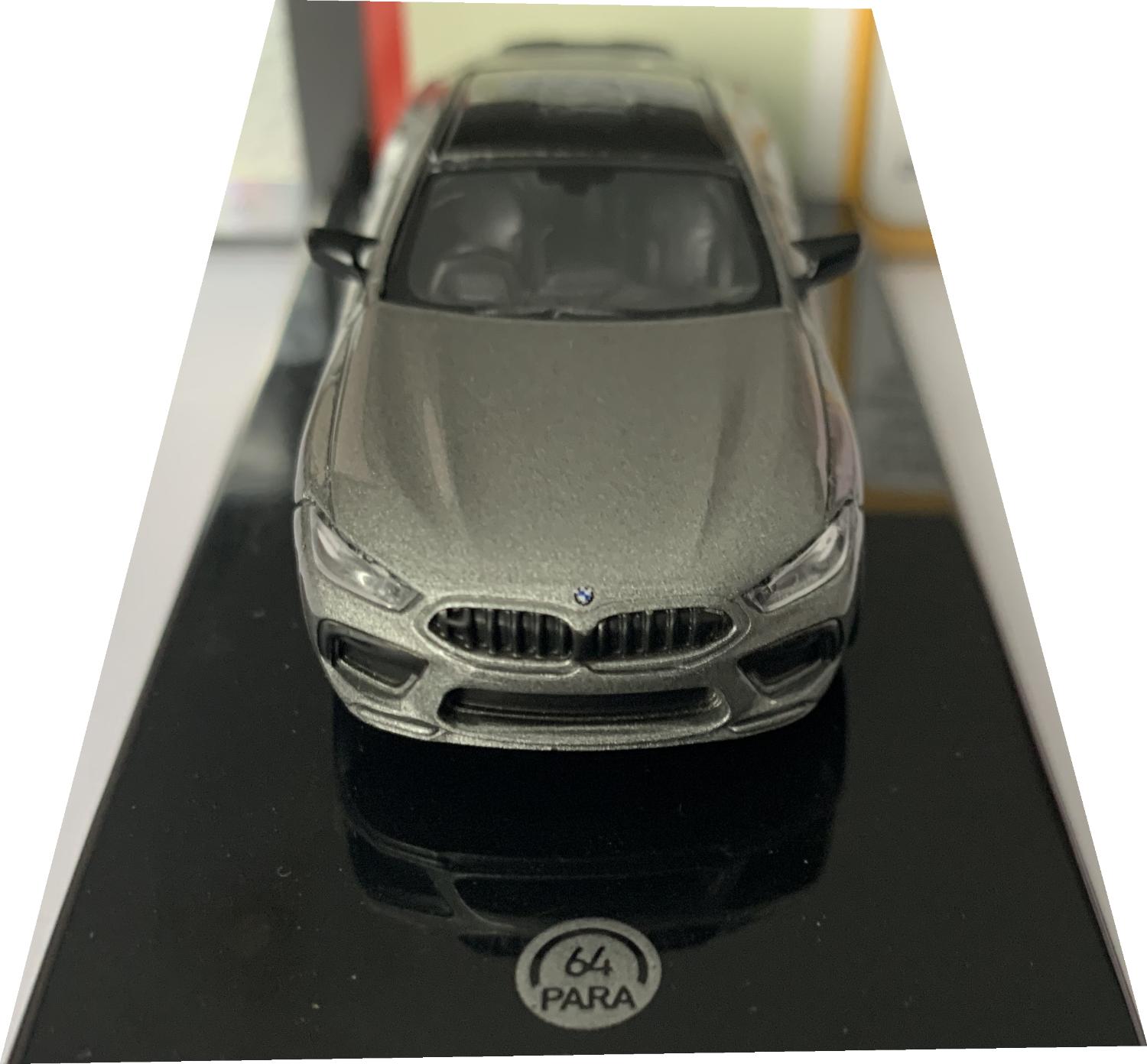 BMW M8 Coupe in donington grey 1:64 scale model from Paragon Models