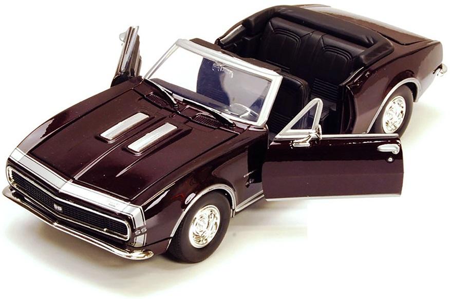Chevrolet Camaro SS Convertible 1967 in burgundy 1:24 scale model from Motormax