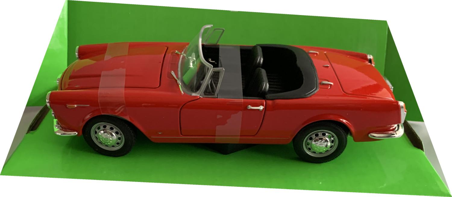 Alfa Romeo Spider 2600 Cabriolet 1960 in red 1:24 scale model from Welly