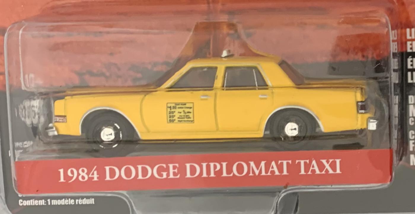 A good replica of the Dodge Diplomat Taxi Classic from the America film Thelma & Louise following two best friends who go on a road trip that ends up in unforeseen circumstances