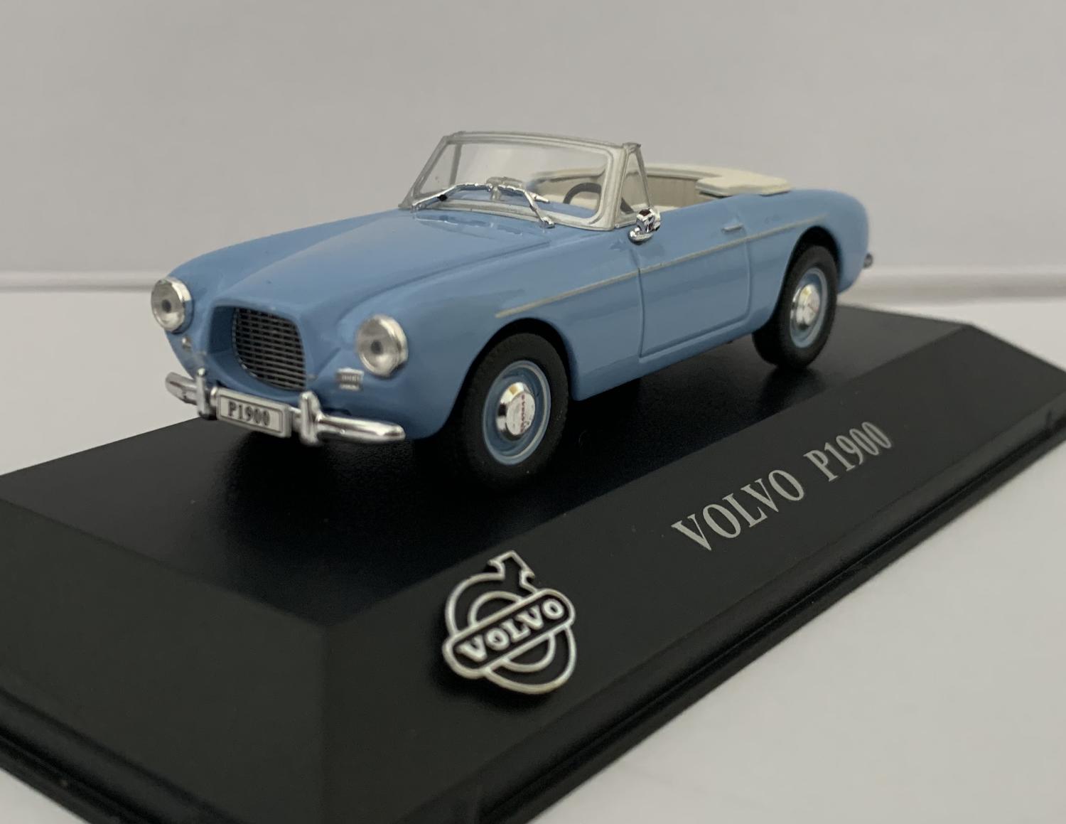 1956 Volvo P1900 in light blue 1:43 scale classic car model from Atlas Editions