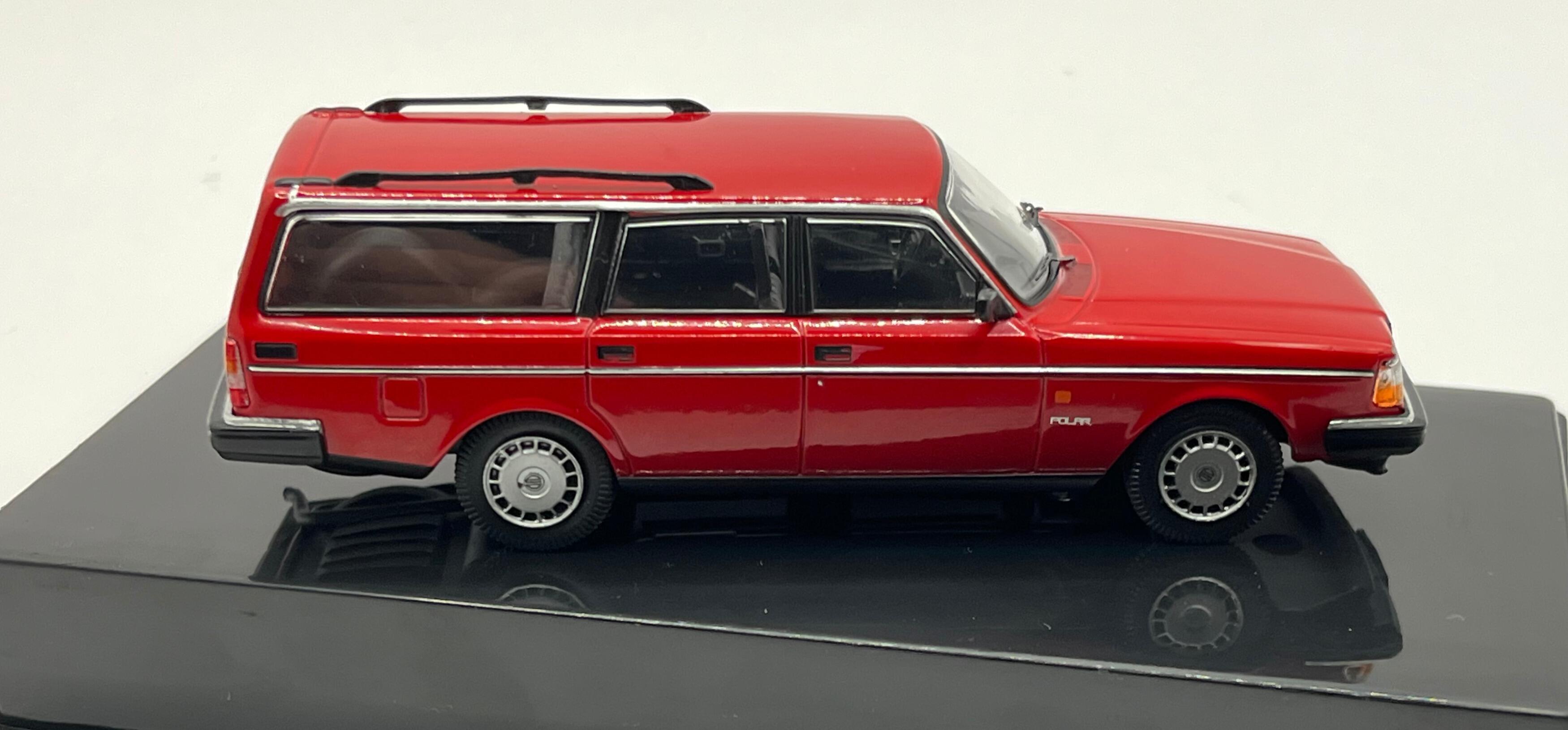 Volvo 240 Polar 1988 in red, 143 scale diecast estate car model from