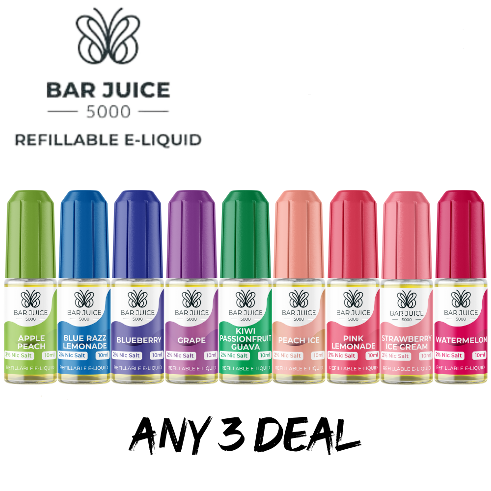 10ML BAR JUICE 5000 NIC SALT | DISPOSABLE FLAVOURS | EZEE LIQUIDS