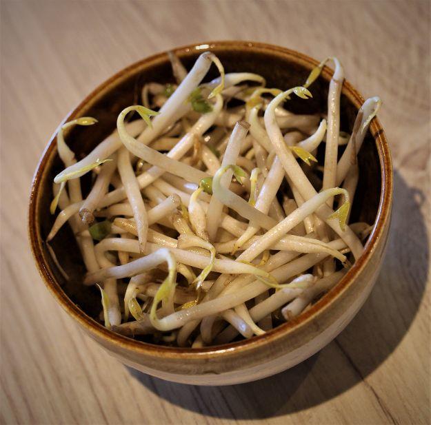 A bowl of beanssprouts