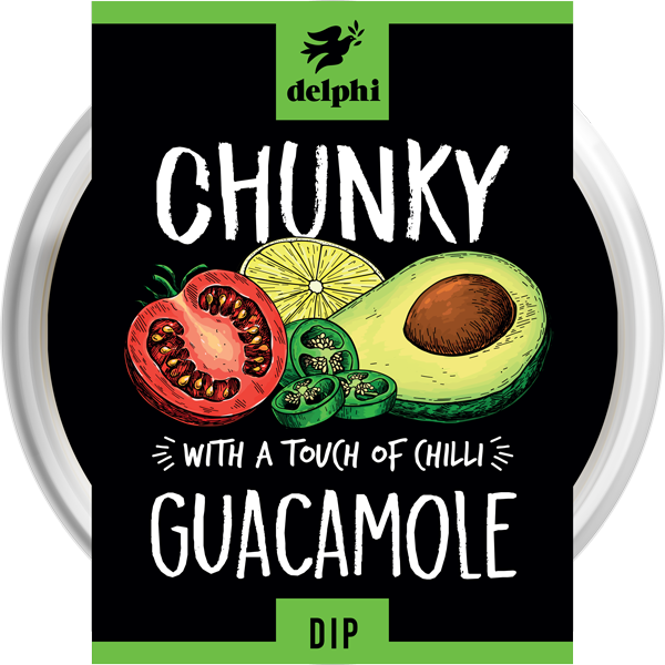 Tub of guacamole